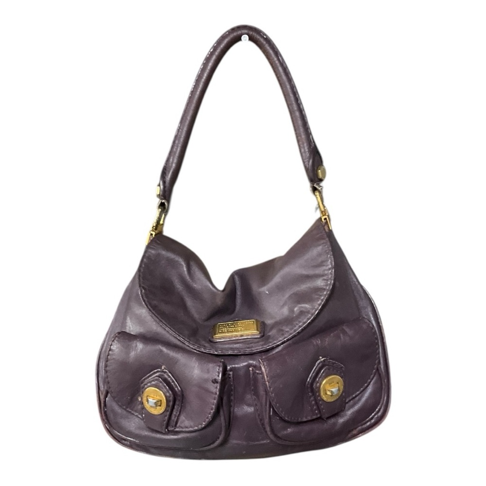 Marc by Marc Jacobs Classic Q Lil Riz Hobo Bag 💜 Leather Gold Hardware Y2K Vibes